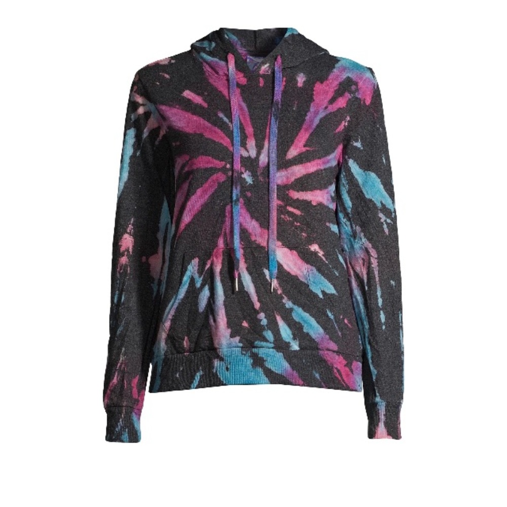 No Boundaries Juniors Tie Dye Hoodie with FaceMask